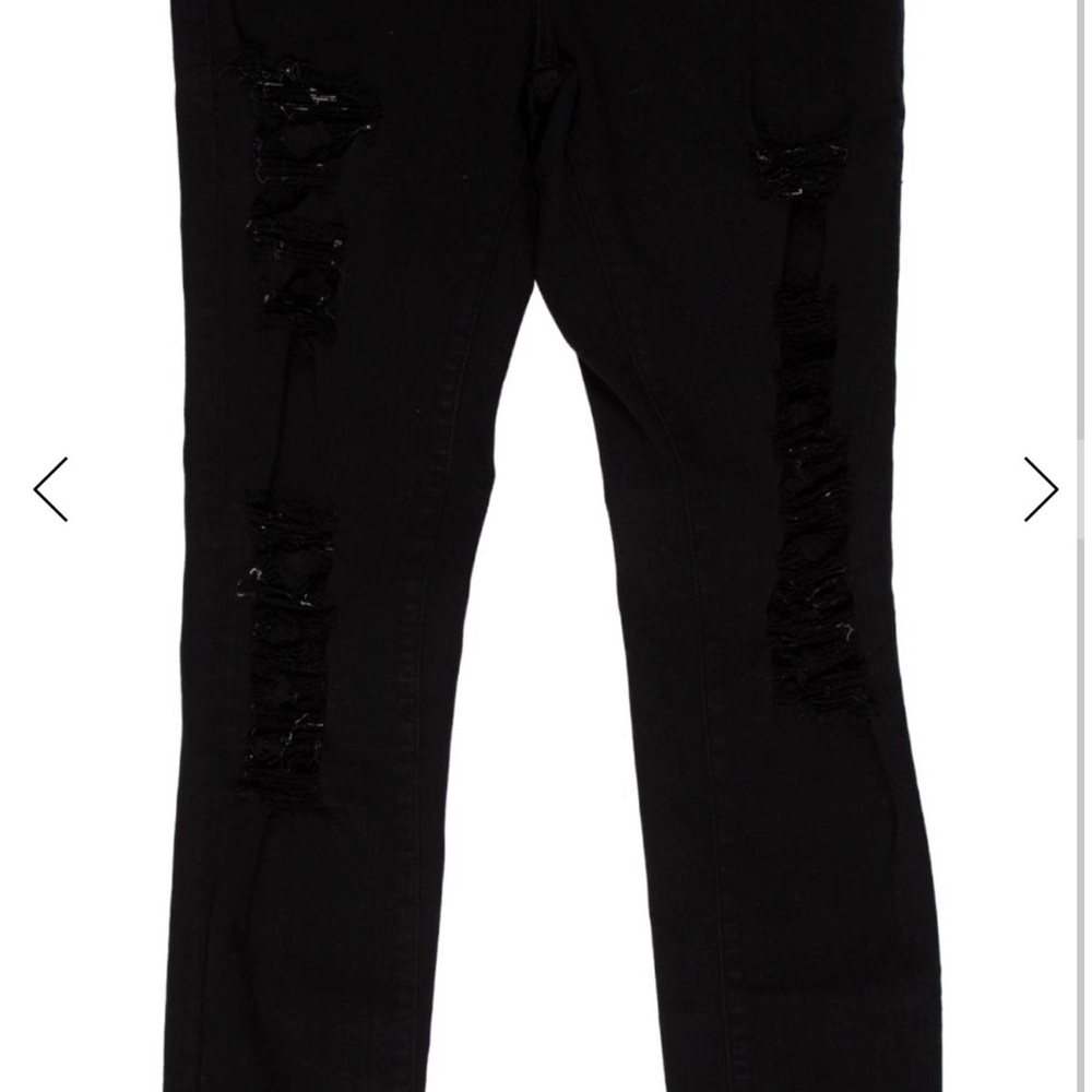 Black Distressed Women Jeans
